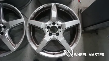벤츠 cls350 블루텍 amg 휠 19인치 검정유광 휠도색 / 파주,일산
