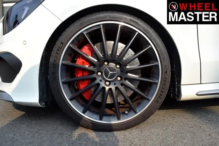 [휠마스터] 핸들에서 진동이 느껴지는 벤츠 CLA45 AMG 차량의 휠굴절수리 후기 / 파주,일산