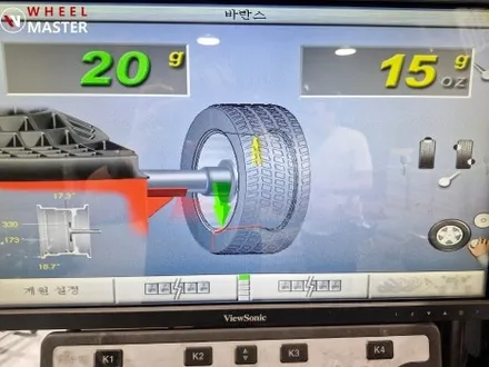 차량핸들떨림 진동/CLS400D 19인치 포트홀충격으로 인한 휠굴절수리 / 파주,일산