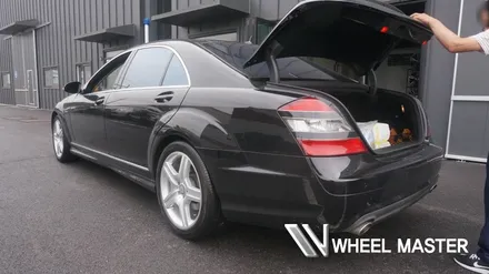 벤츠 휠 긁힘 기스 S500 AMG 휠 휠도색 작업 후 다이아커팅 휠복원 휠마스터 / 파주,일산