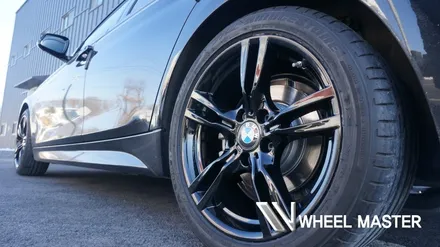 휠도색 bmw 330i 휠 m팩 18인치 검정유광 작업 / 파주,일산