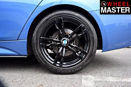 [휠마스터] BMW 320i 블랙유광 휠도색 / 일산휠복원 / 파주,일산
