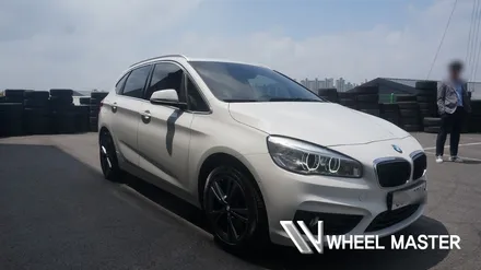 휠도장. 완벽하게 BMW 218D 휠. 퓨터그레이 도색 휠마스터 / 파주,일산