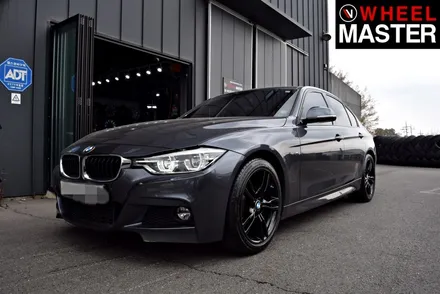 [휠마스터] BMW 328i 휠기스복원 및 블랙유광 분체도장 / 일산 휠복원 / 파주,일산