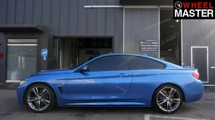 BMW 428i 순정컷팅휠을 고스트크롬 컬러로 휠도색 / 파주,일산