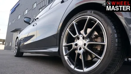 휠굴절수리 및 휠도색을 진행한 벤츠 C450 / 일산휠도색 / 파주,일산