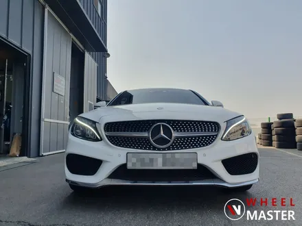 [휠마스터] 벤츠 C220 쿠페 AMG 19인치 마차휠 다이아컷팅복원 / 벤츠 분체도장 / 파주,일산