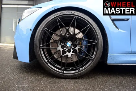 [휠마스터] 다이아몬드 컷팅휠을 검정유광으로 휠도색한 BMW M3 / 일산 휠도색 / 파주,일산