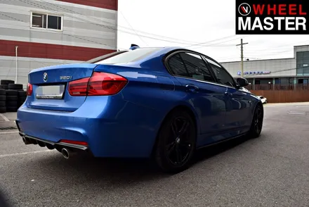 [휠마스터] BMW 320i 블랙유광 휠도색 / 일산휠복원 / 파주,일산
