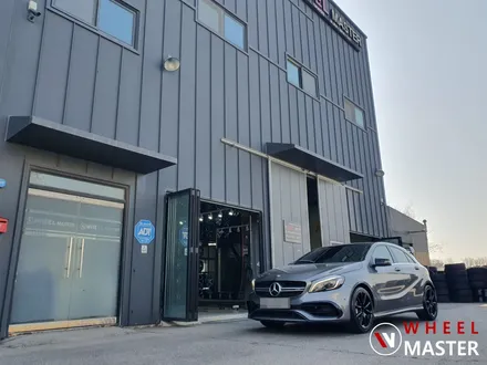 [휠마스터] 벤츠 A45AMG 18인치 검정유광 분체도장 / 벤츠 휠수리 / 파주,일산