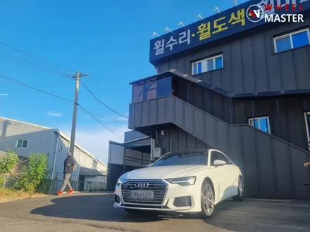 다이아컷팅 휠복원 / 아우디 A6 45TFSI 19인치 주차기스 휠복원 / 파주,일산