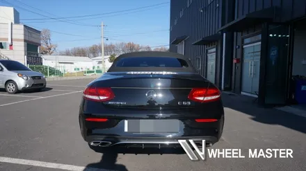 벤츠 c200 휠 카브리올레 쿠페 모델 검정 유광 휠도색 / 파주,일산