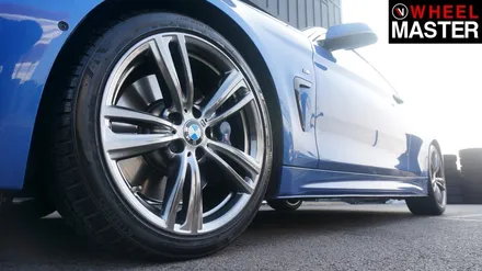 BMW 428i 순정컷팅휠을 고스트크롬 컬러로 휠도색 / 파주,일산