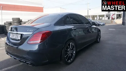 휠굴절수리 및 휠도색을 진행한 벤츠 C450 / 일산휠도색 / 파주,일산