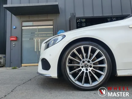 [휠마스터] 벤츠 C220 쿠페 AMG 19인치 마차휠 다이아컷팅복원 / 벤츠 분체도장 / 파주,일산