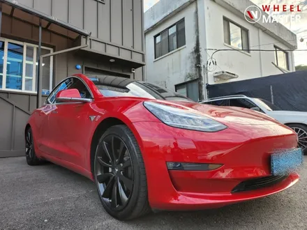 모델3 휠도색 / 테슬라 모델3 19인치 검정 반무광 분체도장 / 파주,일산