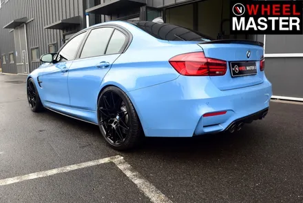 [휠마스터] 다이아몬드 컷팅휠을 검정유광으로 휠도색한 BMW M3 / 일산 휠도색 / 파주,일산