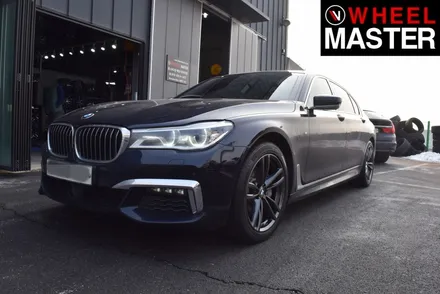 [휠마스터] BMW 740Ld 휠복원 및 검메탈 컬러 분체도장 / 일산 휠도색 / 파주,일산
