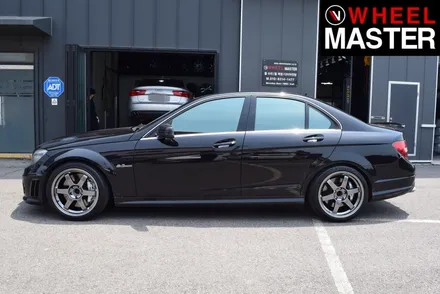 [휠마스터] 벤츠 C63 AMG 차량의 휠기스 복원 및 고스트크롬 분체도장 / 일산 휠도색 / 파주,일산