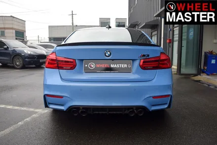 [휠마스터] 다이아몬드 컷팅휠을 검정유광으로 휠도색한 BMW M3 / 일산 휠도색 / 파주,일산