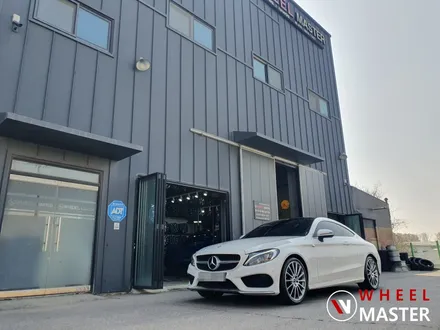 [휠마스터] 벤츠 C220 쿠페 AMG 19인치 마차휠 다이아컷팅복원 / 벤츠 분체도장 / 파주,일산