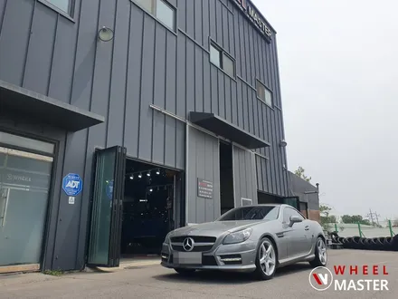 [휠마스터] 벤츠 SLK 순정 18인치 굴절수리 및 실버 분체도장 / 벤츠 분체도장 / 파주,일산