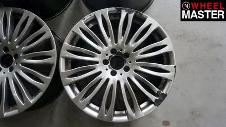 총체적 난국의 상태였던 휠을 미리 작업해둔 휠로 교체한 벤츠 S560 / 일산 휠복원 / 파주,일산