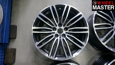 [휠마스터] 휠굴절수리 및 검정유광 휠도색을 진행한 BMW 530d / 일산 휠복원 / 파주,일산