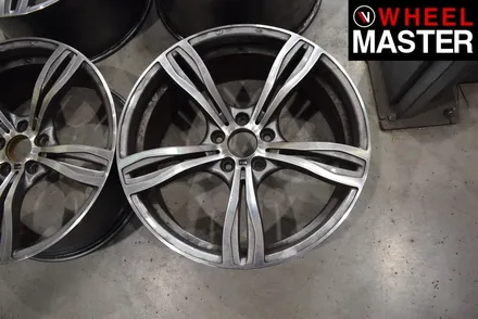 [휠마스터] BMW M550d 퓨터그레이 컬러 휠복원 & 휠 굴절수리 / 일산 휠도색 / 파주,일산