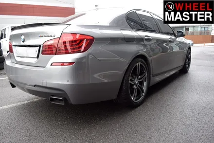 [휠마스터] 휠스크레치 복원 후 고스트크롬으로 휠도색을 마친 BMW550d / 일산 휠복원 / 파주,일산