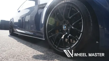 bmw 1m 19인치 검정 유광 작업 순정 휠 도색 휠마스터 / 파주,일산