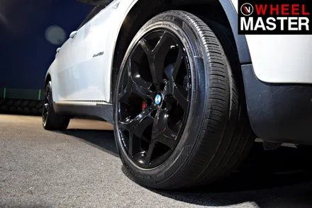 [휠마스터] BMW X6 블랙유광 휠도색 및 굴절수리 / 일산 휠복원 / 분체도장 / 파주,일산