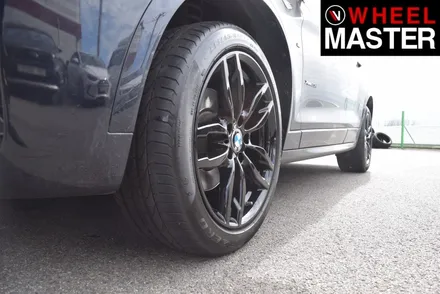 [휠마스터] BMW X3 휠굴절수리 및 블랙유광 휠복원 / 일산 분체도장 / 파주,일산