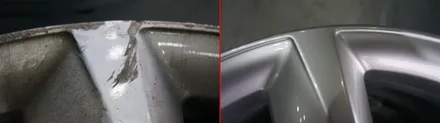 스크레치가 심한 아우디 A8 순정 휠복원 후기 / 파주,일산