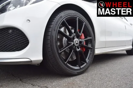 [휠마스터] 벤츠 C43 AMG 휠굴절수리 및 블랙유광 휠도색 / 일산 휠복원 / 파주,일산