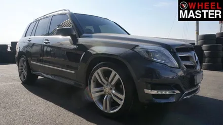 하이퍼실버 컬러로 휠도색을 진행한  벤츠 GLK220 / 일산 휠도색 / 파주,일산