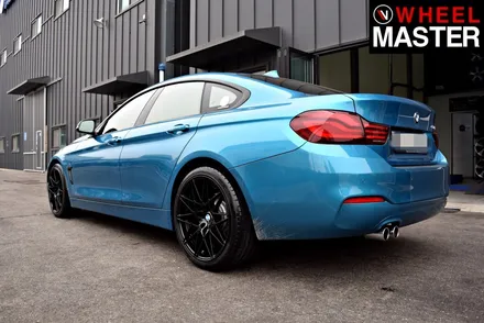 [휠마스터] BMW 420i 휠기스 복원 및 블랙유광 휠도색 후기 / 일산 휠복원 / 파주,일산