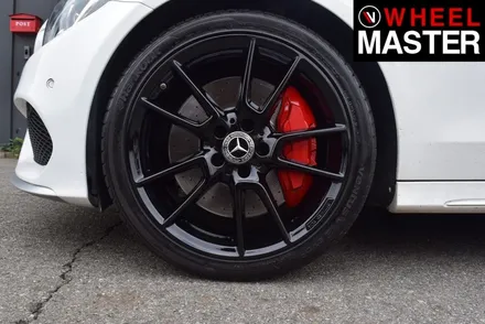 [휠마스터] 벤츠 C43 AMG 휠굴절수리 및 블랙유광 휠도색 / 일산 휠복원 / 파주,일산
