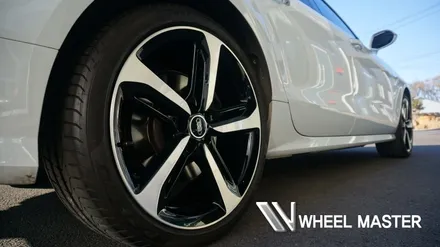 아우디a7 휠 55tdi 20인치 블랙폴리쉬 휠 도색 투톤 컷팅 휠복원 / 파주,일산