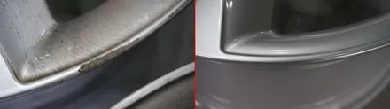 스크레치가 심한 아우디 A8 순정 휠복원 후기 / 파주,일산