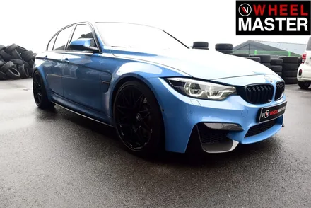 [휠마스터] 다이아몬드 컷팅휠을 검정유광으로 휠도색한 BMW M3 / 일산 휠도색 / 파주,일산