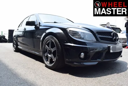 [휠마스터] 벤츠 C63 AMG 차량의 휠기스 복원 및 고스트크롬 분체도장 / 일산 휠도색 / 파주,일산