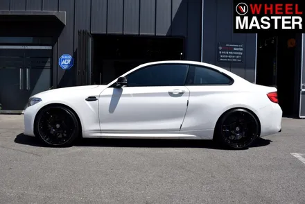 [휠마스터] BMW M2 차량에 장착한 HRE 휠의 검정유광 휠복원 후기 / 일산 휠복원 / 파주,일산