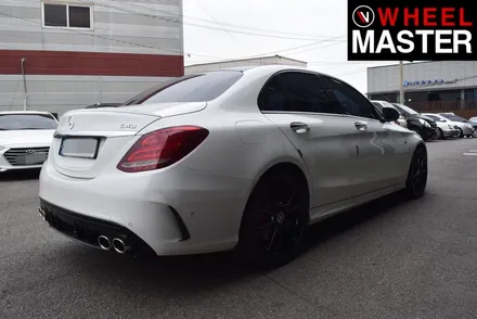 [휠마스터] 벤츠 C43 AMG 휠굴절수리 및 블랙유광 휠도색 / 일산 휠복원 / 파주,일산