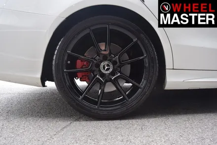 [휠마스터] 벤츠 C43 AMG 휠굴절수리 및 블랙유광 휠도색 / 일산 휠복원 / 파주,일산