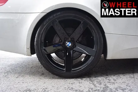 [휠마스터] BMW M3 블랙유광 휠도색 및 굴절수리 / 일산 분체도장 / 파주,일산