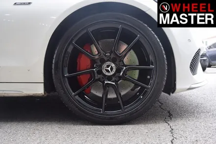 [휠마스터] 벤츠 C43 AMG 휠굴절수리 및 블랙유광 휠도색 / 일산 휠복원 / 파주,일산