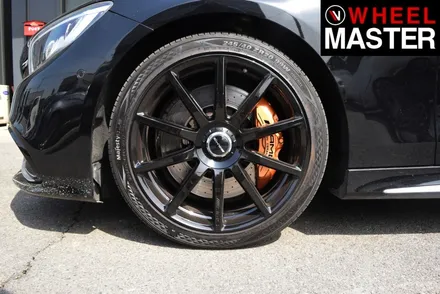 [휠마스터] 벤츠 S63 AMG 휠복원 및 블랙유광 분체도장 / 일산 휠도색 / 파주,일산