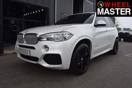 [휠마스터] BMW X5 휠굴절수리 및 블랙유광 분체도장 / 일산 휠복원 / 파주,일산