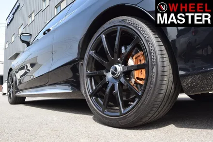 [휠마스터] 벤츠 S63 AMG 휠복원 및 블랙유광 분체도장 / 일산 휠도색 / 파주,일산